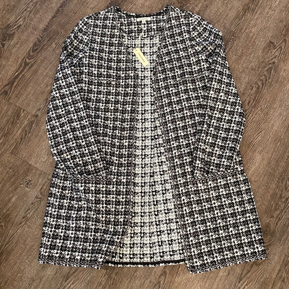 NWT Black and White Blazer/Cardigan